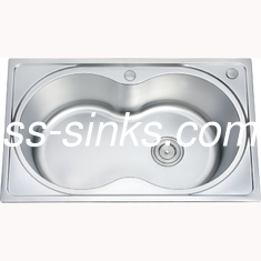 Overflow Up To You Required Single Bowl SS Kitchen Sinks Square Design