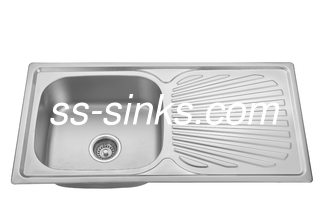 910*450mm Single Bow Topmount Kitchen Sink Anti Corrosion