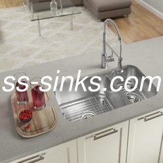 500MM Satin Undermount Stainless Steel Kitchen Sink With 1 Faucet Hole