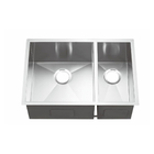 Double Bowl Undermount Stainless Steel Kitchen Sink 16 / 18 Gauge High Durability