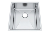 Square Hole Top Mount Stainless Steel Sink Handmade Good Corrosion Resistance