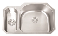 16G Thickness Double Bowl Stainless Steel Sink , Stainless Steel Double Bowl Farmhouse Sink