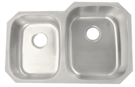 Fully Insulated Double Bowl Stainless Steel Sink Good Corrosion Resistance