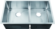 Low Divide Undermount Kitchen Sink 16 Gauge 304 Stainless Steel Material
