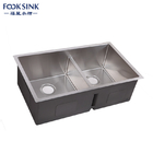 Household Low Divide Sink Unfading Easy Installation With Big Drainboard