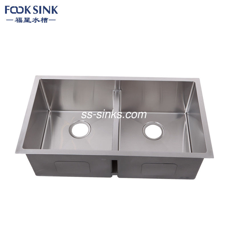 High Durability Undermount Stainless Steel Kitchen Sink Low Divide Long