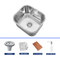 Sleek 30 Inch Undermount Kitchen Sink With Polished Finish And Sound Dampening