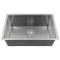 Right Angle Stainless Single Basin Kitchen Sink Undermount 600*450mm