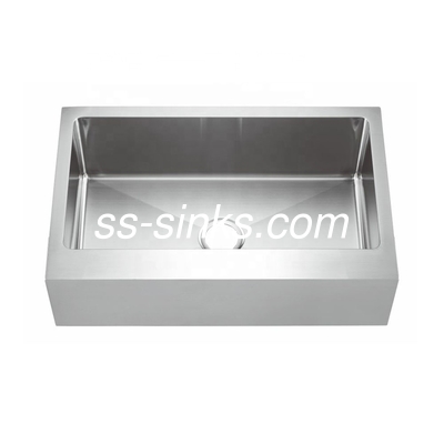 China Rectangular Stainless Steel Apron Sink , Large Apron Sink Long Service Life factory