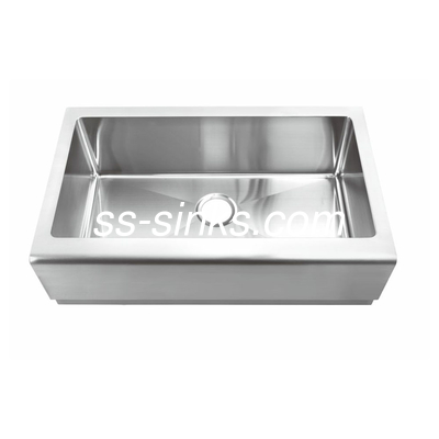 China Home Use Stainless Steel Apron Sink Without Faucet 14g / 16g Thickness factory