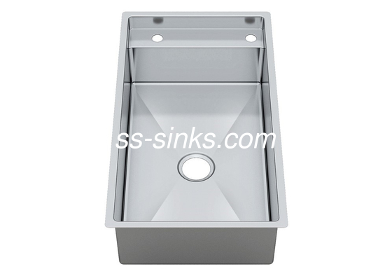 China Commercial Stainless Steel Bathroom Sink , Single Bowl Stainless Steel Sink factory