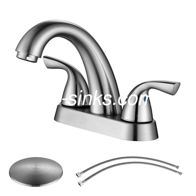 China Desk Mounted Stainless Steel Faucet , Anti Bacterium Modern Bathroom Sink Faucet factory