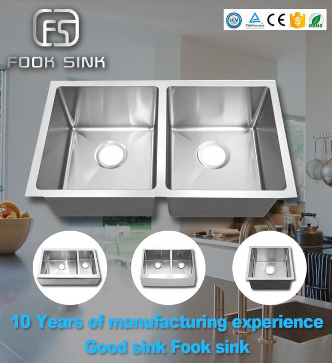 Luxury Stainless Steel Bathroom Sink 1.05mm Thickness Polished Surface Treatment