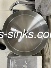 49cm Round Basin Undermount Stainless Steel Kitchen Sink Brushed Home Bar Sink