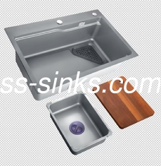 Polished Corner Stainless Steel Kitchen Sink 18G Gauge for Compact Kitchens