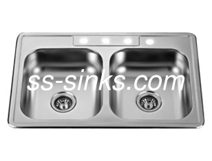 304 Stainless Steel Kitchen Sink with Double Bowl Modern and Sleek Design