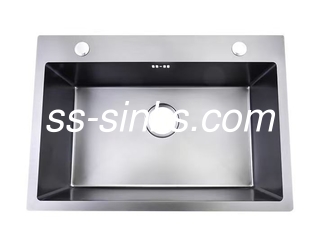 Polish Finish Topmount Kitchen Sink With 1 Bowl OEM Exterior Dimensions Included