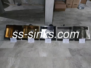 Handmade Undermount Coloured Stainless Steel Single Bowl Sink Stylish And Functional