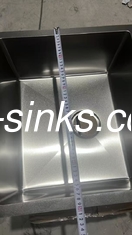 Handmade Kitchen Sink With Stainless Steel Drainer Single Bowl Sink Square