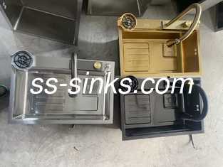Undermount Corner Stainless Steel Kitchen Sink with Up To You Required Installation