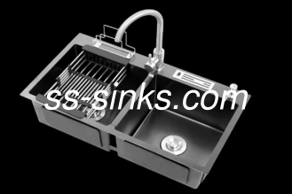 2 Drain Kitchen Sink Double Bowl for Modern Homes and Households