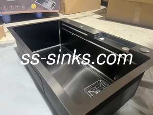 Square Brushed Single Bowl Undermount Sink with Smooth and Easy-to-clean Surface