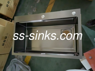Black Undermount Stainless Steel Kitchen Sink With 1.2mm Thickness And Easy Cleaning