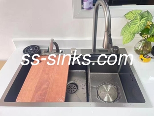 Nano Finish Apron Stainless Steel Kitchen Sink High Heat Resistance And Durability