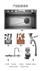 Single Bowl Handmade Kitchen Sink Undermount Installation 18 Gauge