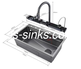 Topmount Kitchen Sink for 36 Inch Cabinet 21cm Bowl Depth 3 Faucet Holes and More Top Choice