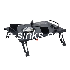 Portable Charcoal BBQ Grill 2 Side Shelves and Customized Outdoor BBQ Equipment OEM ODM