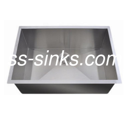 Right Angle Stainless Single Basin Kitchen Sink Undermount 600*450mm