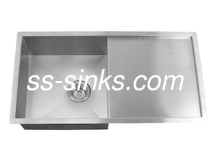84x44cm Single Bowl Stainless Steel Handmade Sink Noise Elimination