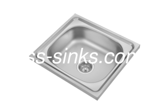 0.6mm SS Single Bowl Kitchen Sink Undermount With Thick Rubber Padding
