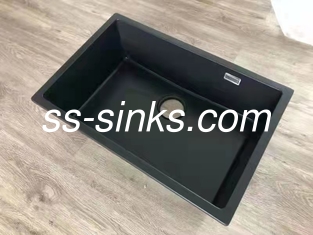 Black Electroplating Single Bowl Steel Sink For Kitchen And Bathroom