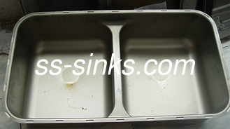 ISO9001 Kitchen Sink Mould One Piece SS Double Bowl Sink