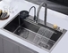 Grey color funtional Kitchen Stainless Steel single bowl Sink
