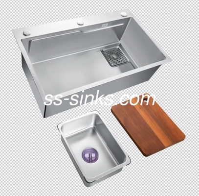Polished Corner Stainless Steel Kitchen Sink 18G Gauge for Compact Kitchens