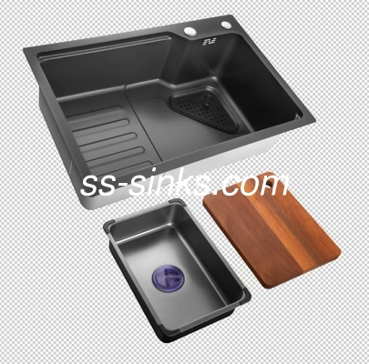 Polished Corner Stainless Steel Kitchen Sink 18G Gauge for Compact Kitchens