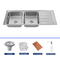 Sleek Stainless Steel Double Bowl Sink Corrosion Resistance