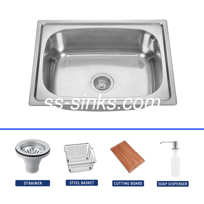 Customizable Single Bowl Stainless Steel Undermount Kitchen Sink