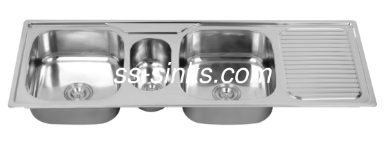 Corner Stainless Steel Kitchen Sink Bowl Depth 9 Inches and Basket for Modern Kitchen Design
