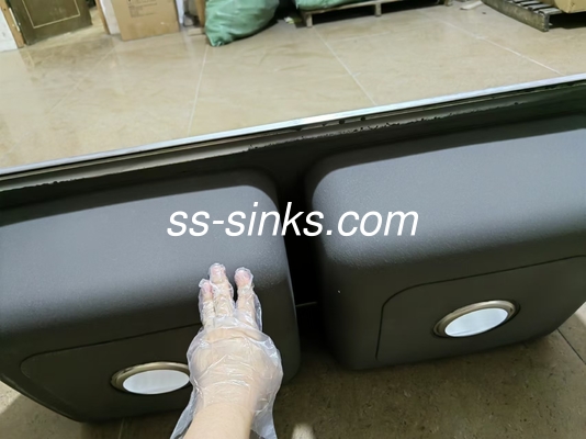 Big Size Equal Bowl Kitchen Stainless Steel Double Bowl Sink