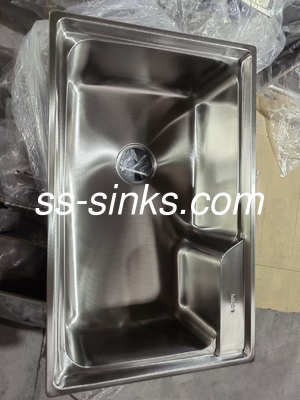 OEM Topmount Kitchen Sink with Rear Drain Location and Double Basins in OEM Size