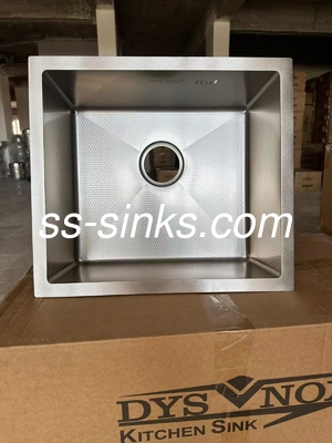 Black/Gold/Silver/Rose Gold Handmade Kitchen Sink Equal Basin Deep 220mm