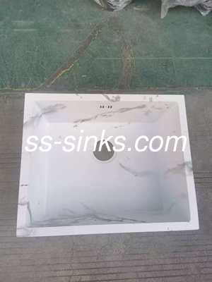Hand Made Production Mode Kitchen Sink Top Mount With Modern Design Style