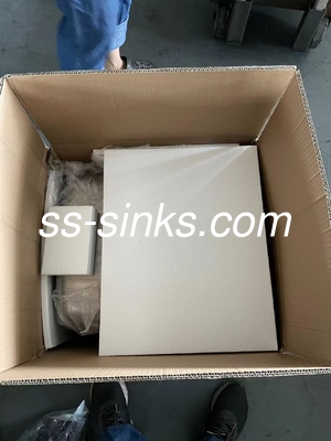40*40cm Square Single Bowl Undermount Sink Easy To Install For Cabinet
