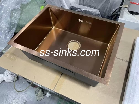 Handmade Undermount Coloured Stainless Steel Single Bowl Sink Stylish And Functional