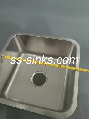 Apron Stainless Steel Kitchen Single Bowl Sink Square Shape And Corrosion-Resistant Drainer