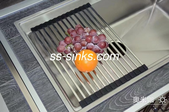 DIY Customized Stainless Steel Single Bowl Handmade Sink With Accessories
